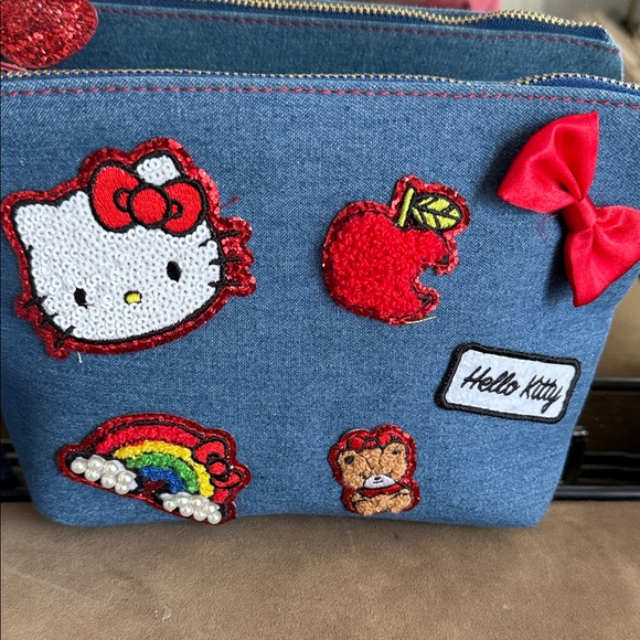 Hello Kitty Blue Denim Bag with Red Details - Picture 2 of 4